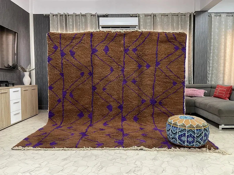 Tapis Beni Ouarin authentique | Laine naturelle Maroc | Tizdit
